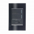 Lucek Tomacorriente BP19-CNN, 1 Enchufe + 2 Apagadores, 110 - 250V, 15A, Cristal Negro  1