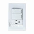 Lucek Tomacorriente BP19-KB, 2 Enchufes + 1 Apagador, 110 - 250V, 15A, Blanco  1