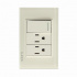 Lucek Tomacorriente BP20-KH, 2 Enchufes + 1 Apagador, 110 - 250V, 15A, Marfil  1