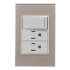 Lucek Tomacorriente BP25-CEP, 2 Enchufes, 127V, 15A, Gris