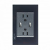 Lucek Tomacorriente BP25-KN, 2 Enchufes + 2x USB-A, 110 - 250V, 15A, Negro  1