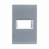 Lucek Placa de Pared PP010-KG, 1 Puerto, Gris  1