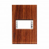 Lucek Placa de Pared PP010-KMC, 1 Puerto, Madera Cerezo  1