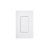 Lutron Caja para Pared CA6PFWH, 6 Mini Puertos, Blanco  1