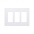 Lutron Tapa para Pared, 3 Puertos, Blanco  1