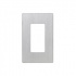 Lutron Placa de Pared para Atenuador CW1SS, 1 Puerto, Métalico  1