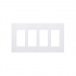 Lutron Tapa para Pared 4 Puertos, Blanco  1