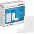 Lutron Kit de Interruptor de Luz Inteligente Caséta, Compatible con Google Assistant y Alexa, Blanco  1