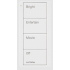 Lutron Control Inalámbrico PJ24BGWHP01, 4 Botones, RF, Blanco