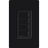 Lutron Teclado Inteligente Seetouch RRST-W4B-MN, Inalámbrico, Negro  1