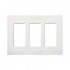 Lutron Caja de Pared SC-3-SW, 3 Puertos, Blanco  1