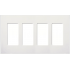 Lutron Tapa para Pared SC-4-SW, 4 Puertos, 1 Pieza, Blanco