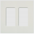Lutron Placa para Pared SC2SW, 2 Puertos, 1 Pieza, Blanco