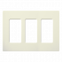 Lutron Placa para Pared SC3BI, 3 Puertos, 1 Pieza, Beige