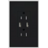 Lutron Tomacorriente SCR15UBTRMN, 4 Enchufes, 125V, 15A, Negro