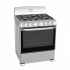 Mabe Estufa y Horno de Gas 30" EM7620BAIS2, 6 Quemadores, Plata/Negro  1