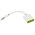 Macall Divisor de Audio, 3.5mm - 3x 3.5mm, Blanco/Verde  1
