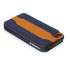 Macally Funda Protectora con Soporte Pop-Up para iPhone 4/4s, Azul/Naranja  2