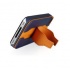 Macally Funda Protectora con Soporte Pop-Up para iPhone 4/4s, Azul/Naranja  5