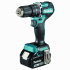 Makita Kit Rotomartillo + Atornillador de Impacto DLX-2414-YX7, Inalámbrico, 1/2", Azul  1