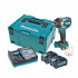 Makita Kit Destornillador de Impacto TW008GM201, Inalámbrico, 1/2", 40V, Azul ― Incluye 2 Baterías/Cargador/Maletín