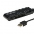 Manhattan Lector/Escritor de Tarjetas, 80 en 1, USB 2.0, Negro