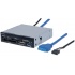 Manhattan Lector Tarjetas MultiCard, Bahia Interna 3.5'', USB 3.0, 48 en 1  1