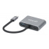 Manhattan Docking Station 130691 USB C, 1x USB, 1x USB C PD, 1x HDMI, 1x VGA, Gris  5