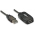 Manhattan Cable USB Macho- USB Hembra, 10 Metros, Negro  1