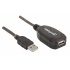 Manhattan Cable de Extensión Activa USB de Alta Velocidad Encadenable, USB A Macho - Hembra, 20 Metros, Negro  2