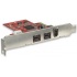 Manhattan Tarjeta PCI Express 150996, Alámbrico, 800 Mbit/s, 3 Puertos IEEE 1394/Firewire  4