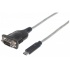 Manhattan Cable USB C Macho - Serial Macho, 45cm, Negro  1