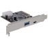 Manhattan Tarjeta PCI Express 151757, 1x USB A, 1x USB C, 10 Gbit/s  2