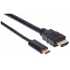 Manhattan Cable HDMI Macho - USB C Macho, 4K, 30Hz, 2 Metros, Negro  2