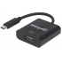 Manhattan Adaptador USB-C 3.1 Macho - HDMI Hembra, Negro  1