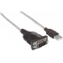 Manhattan Cable USB Macho - DB9 Macho, 45cm, Negro  2