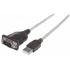 Manhattan Cable USB Macho - DB9 Macho, 1.8 Metros, Plata