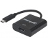 Manhattan Adaptador USB-C 3.1 Macho - DisplayPort Hembra, 4K, 30Hz, Negro  1