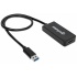 Manhattan Convertidor USB 3.0 A Macho - HDMI Hembra, 60cm, Negro  3