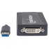 Manhattan Adaptador USB 3.0 A Macho - DVI-I Hembra, Negro  3