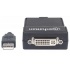 Manhattan Adaptador USB Macho - DVI Hembra, Negro  3