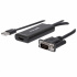 Manhattan Adaptador VGA (D-Sub)/USB - HDMI, 1920 x 1200 Pixeles, Negro  1