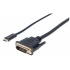 Manhattan Cable USB C Macho - DVI Macho, 2 Metros, Negro  1