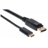 Manhattan Cable USB C Macho - DisplayPort Macho, 2 Metros, Negro  2