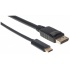 Manhattan Cable USB C Macho - DisplayPort Macho, 2 Metros, Negro - Imagen adicional 1