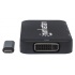 Manhattan Adaptador USB C - DisplayPort/DVI/VGA/HDMI, Negro  3