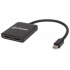 Manhattan Divisor de Video Mini DisplayPort Macho - 2x HDMI Hembra, Negro  1