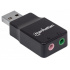 Manhattan Adaptador USB 2.0 Macho - 2x 3.5mm Hembra, Negro  2