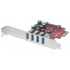 Manhattan Tarjeta PCI Express 152884, Alámbrico, 4x USB, 5Gbit/s  1