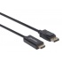 Manhattan Cable HDMI Macho - Displayport Macho, 1080p, 60Hz, 3 Metros, Negro  2